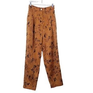 House of Harlow1960  x Revolve Floral & Birds Print High Rise Pants